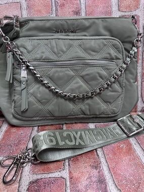 Steve Madden Quilted Crossbody Bag in Sage